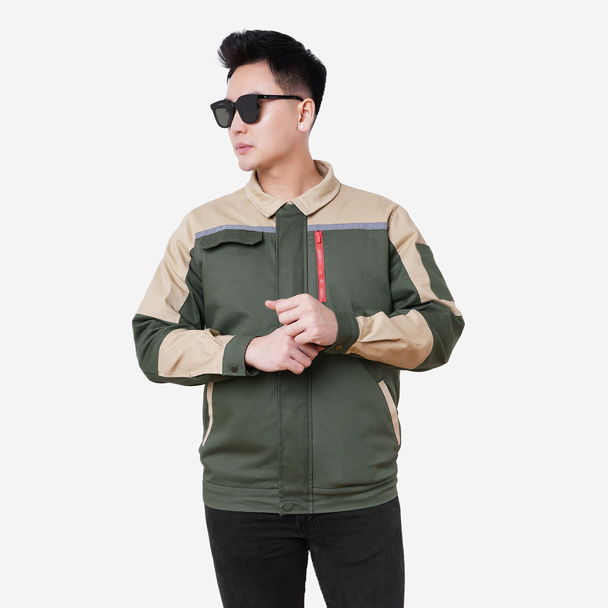 Áo điều hòa Shakawa màu rêu
